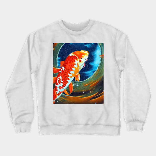 The Art of Koi Fish: A Visual Feast for Your Eyes 25 Crewneck Sweatshirt by Painthat